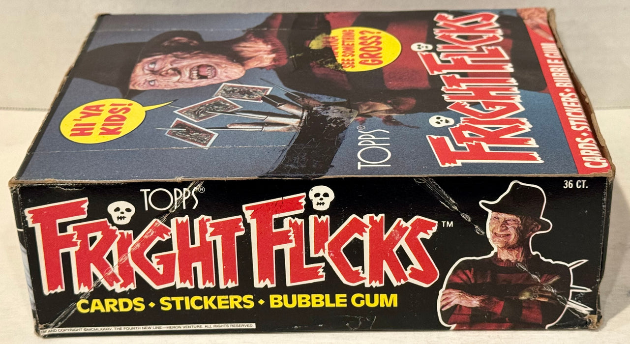 1988 Fright Flicks Vintage FULL 36 Pack Trading Card Wax Box Topps