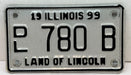 1999 Illinois Motorcycle Dealer Dealership License Plate DL 780B Harley Davidson   - TvMovieCards.com