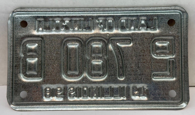 1998 Illinois Motorcycle Dealer Dealership License Plate DL 780B Harley Davidson   - TvMovieCards.com