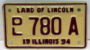 1994 Illinois Motorcycle Dealer Dealership License Plate DL 780A Harley Davidson   - TvMovieCards.com