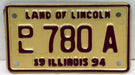 1994 Illinois Motorcycle Dealer Dealership License Plate DL 780A Harley Davidson   - TvMovieCards.com