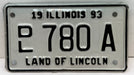 1993 Illinois Motorcycle Dealer Dealership License Plate DL 780A Harley Davidson   - TvMovieCards.com