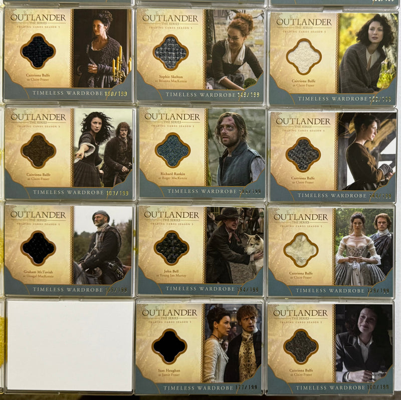 2023 Outlander Season 5 (17) Blue Wardrobe Costume Trading Card Lot #/199   - TvMovieCards.com