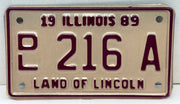 1989 Illinois Motorcycle Dealer Dealership License Plate DL 216A Harley Davidson   - TvMovieCards.com
