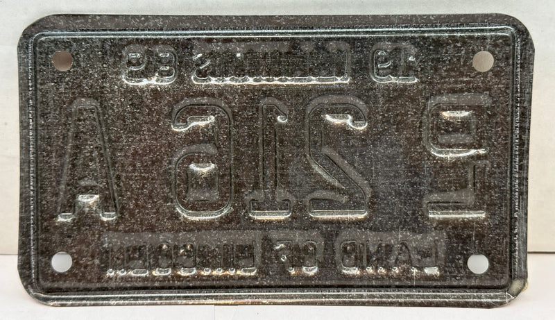1989 Illinois Motorcycle Dealer Dealership License Plate DL 216A Harley Davidson   - TvMovieCards.com