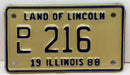 1988 Illinois Motorcycle Dealer Dealership License Plate DL 216 Harley Davidson   - TvMovieCards.com