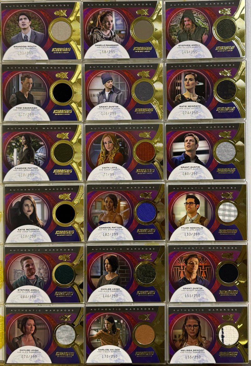 2022 CZX Crisis on Infinite Earths Relic Wardrobe Costume Trading Card Lot of 18   - TvMovieCards.com