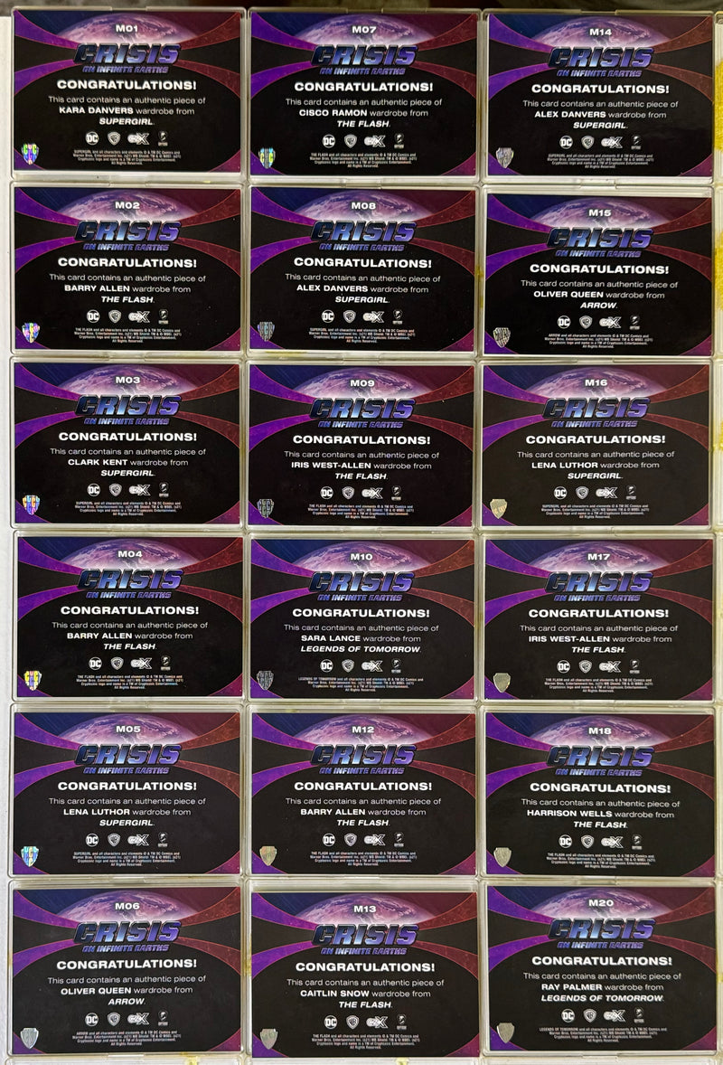 2022 CZX Crisis on Infinite Earths Relic Wardrobe Costume Trading Card Lot of 18   - TvMovieCards.com
