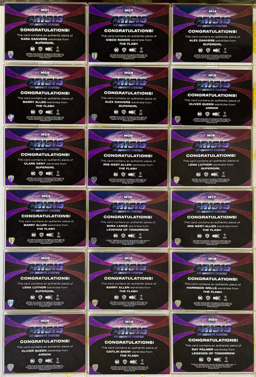 2022 CZX Crisis on Infinite Earths Relic Wardrobe Costume Trading Card Lot of 18   - TvMovieCards.com