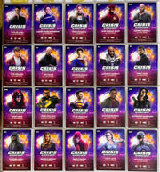 2022 CZX Crisis on Infinite Earths Red STR PWR Complete Trading Card Set S1-S20   - TvMovieCards.com