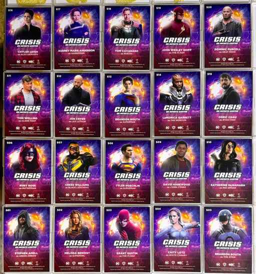 2022 CZX Crisis on Infinite Earths Red STR PWR Complete Trading Card Set S1-S20   - TvMovieCards.com