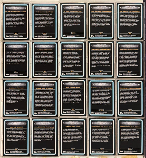 Star Wars Galactic Files Series 1 Galactic Moments Foil Chase Card Set GM-1 / GM - TvMovieCards.com