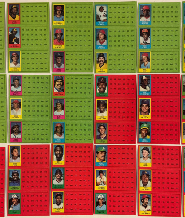 1981 Topps Baseball Scratchoff Test/Proof Set of 36 3-Card Panels / 108 Cards - TvMovieCards.com