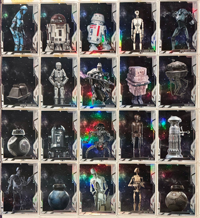 2018 Star Wars Finest Droids and Vehicles Chase Trading Card Set DV-1 / DV-20