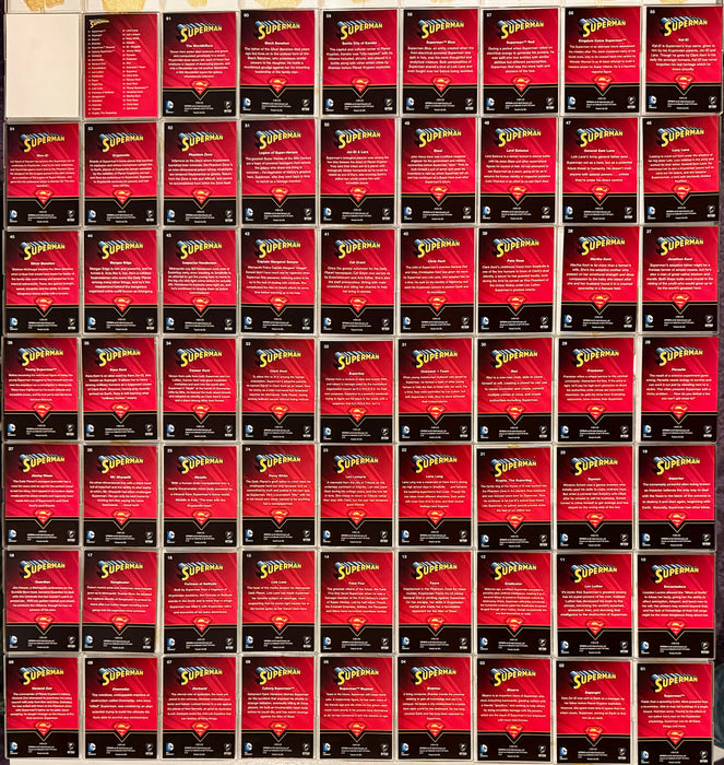 2013 DC Comics Superman: The Legend Base Trading Card Set 62/62 Cryptozoic