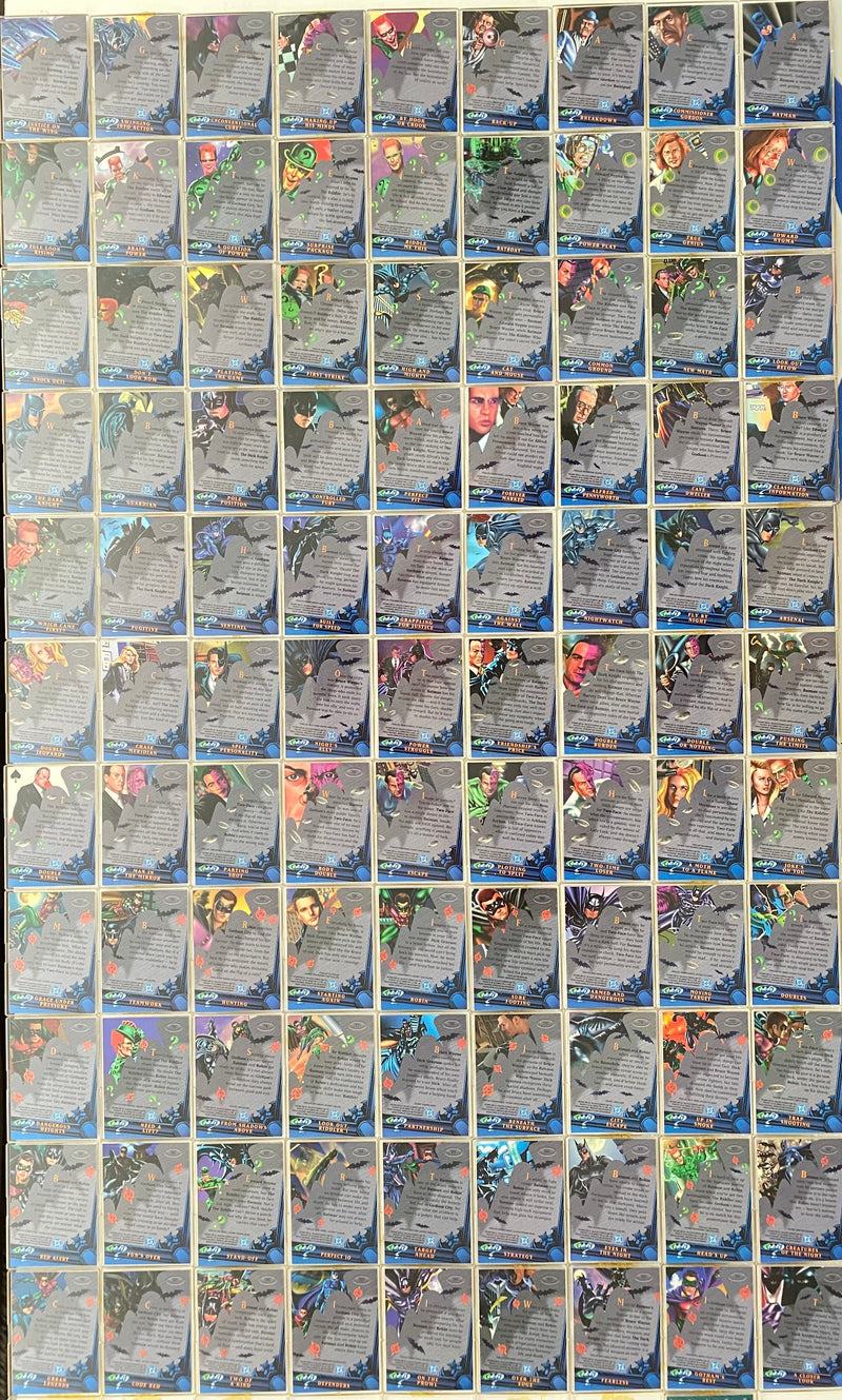 1995 Batman Forever Metal Base Trading Card Set of 100 Cards Fleer   - TvMovieCards.com
