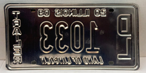 2009 Illinois Dealer Dealership License Plate DL 1033 Trailer   - TvMovieCards.com
