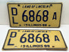1988 Illinois Automobile Motorcycle Dealer Dealership License Plate DL 6868A   - TvMovieCards.com