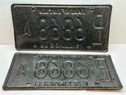 1988 Illinois Automobile Motorcycle Dealer Dealership License Plate DL 6868A   - TvMovieCards.com