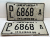 1996 Illinois Automobile Motorcycle Dealer Dealership License Plate DL 6868A   - TvMovieCards.com