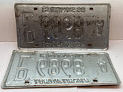 1998 Illinois Automobile Motorcycle Dealer Dealership License Plate DL 6868A   - TvMovieCards.com