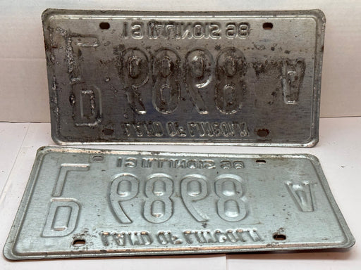 1998 Illinois Automobile Motorcycle Dealer Dealership License Plate DL 6868A   - TvMovieCards.com