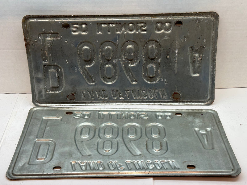 2000 Illinois Automobile Motorcycle Dealer Dealership License Plate DL 6868B   - TvMovieCards.com