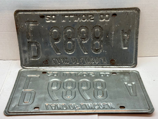 2000 Illinois Automobile Motorcycle Dealer Dealership License Plate DL 6868B   - TvMovieCards.com