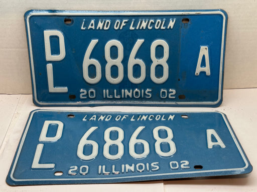 2002 Illinois Automobile Motorcycle Dealer Dealership License Plate DL 6868A   - TvMovieCards.com