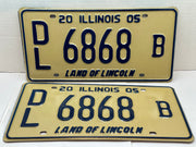 2005 Illinois Automobile Motorcycle Dealer Dealership License Plate DL 6868A   - TvMovieCards.com