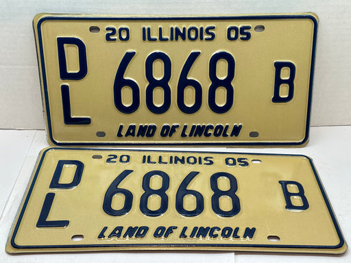 2005 Illinois Automobile Motorcycle Dealer Dealership License Plate DL 6868A   - TvMovieCards.com