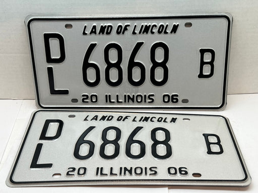 2006 Illinois Automobile Motorcycle Dealer Dealership License Plate DL 6868B   - TvMovieCards.com