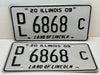 2009 Illinois Automobile Motorcycle Dealer Dealership License Plate DL 6868C   - TvMovieCards.com
