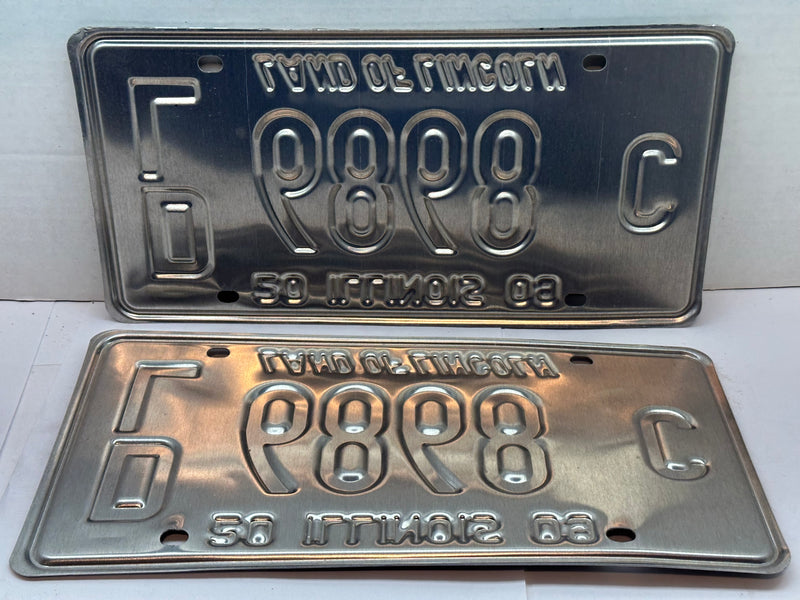 2009 Illinois Automobile Motorcycle Dealer Dealership License Plate DL 6868C   - TvMovieCards.com