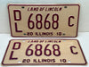 2010 Illinois Automobile Motorcycle Dealer Dealership License Plate DL 6868C   - TvMovieCards.com