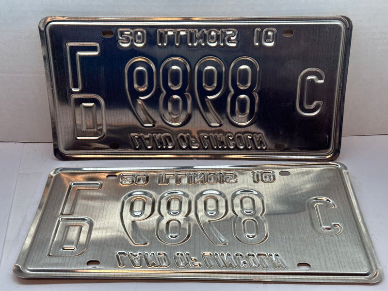 2010 Illinois Automobile Motorcycle Dealer Dealership License Plate DL 6868C   - TvMovieCards.com