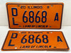 2011 Illinois Automobile Motorcycle Dealer Dealership License Plate DL 6868A   - TvMovieCards.com
