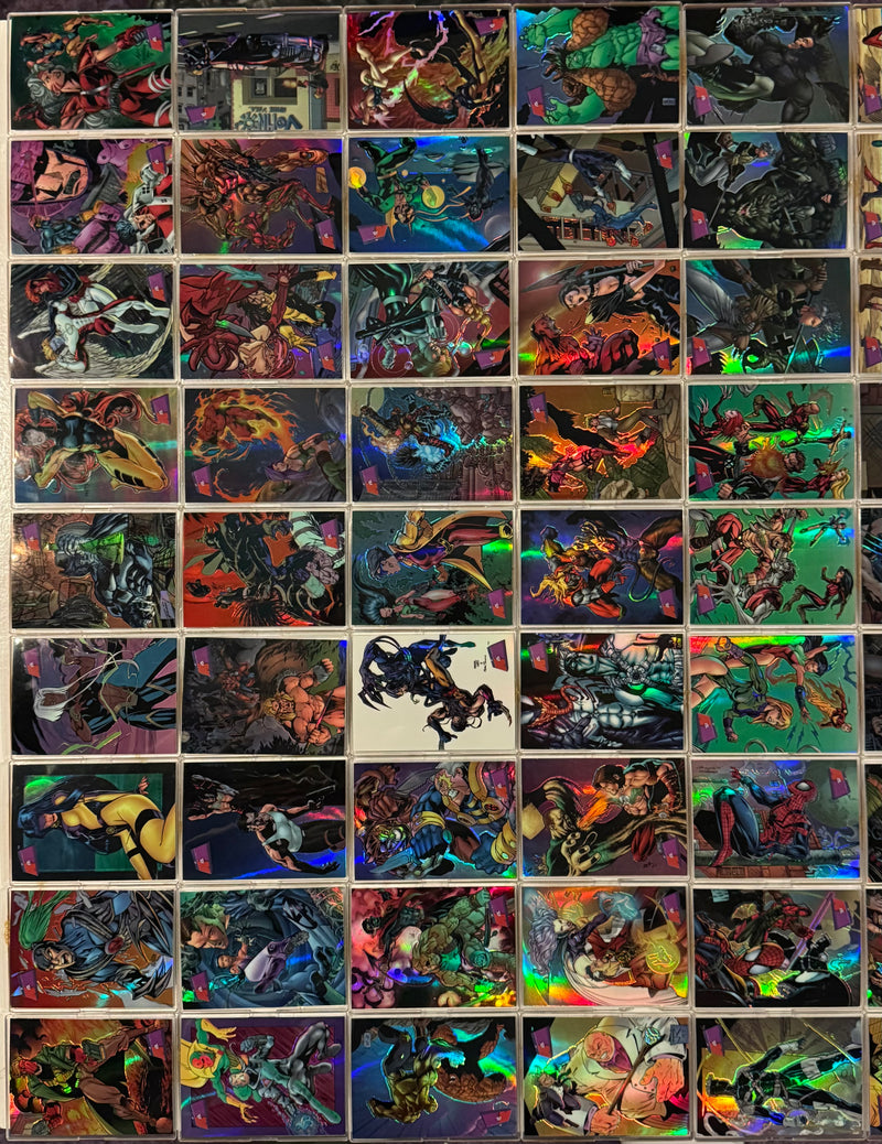 1997 Marvel vs. WildStorm Parallel Refractor Trading Card Set 90 Cards Fleer/Sky - TvMovieCards.com
