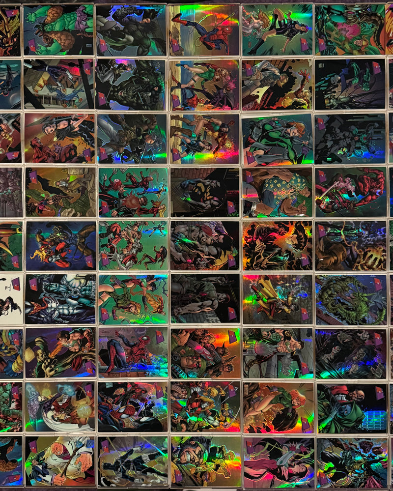 1997 Marvel vs. WildStorm Parallel Refractor Trading Card Set 90 Cards Fleer/Sky - TvMovieCards.com