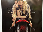 2008 Harley Davidson Dealer Promotional Poster V-Rod Muscle Marisa Miller 2-Side   - TvMovieCards.com