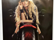 2008 Harley Davidson Dealer Promotional Poster V-Rod Muscle Marisa Miller 2-Side   - TvMovieCards.com