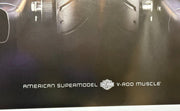 2008 Harley Davidson Dealer Promotional Poster V-Rod Muscle Marisa Miller 2-Side   - TvMovieCards.com