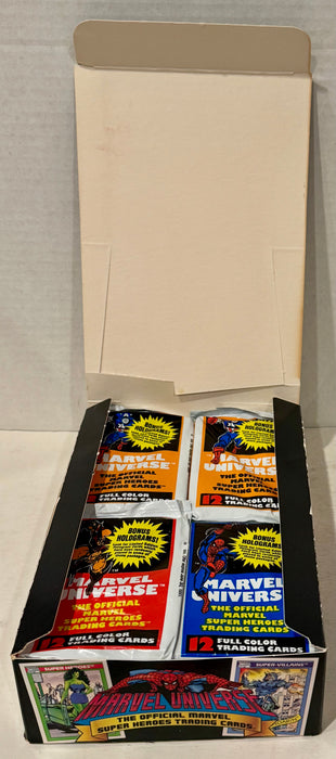 Marvel Universe Series I Super Heroes Trading Card Box 36 Packs Impel 1990 - TvMovieCards.com