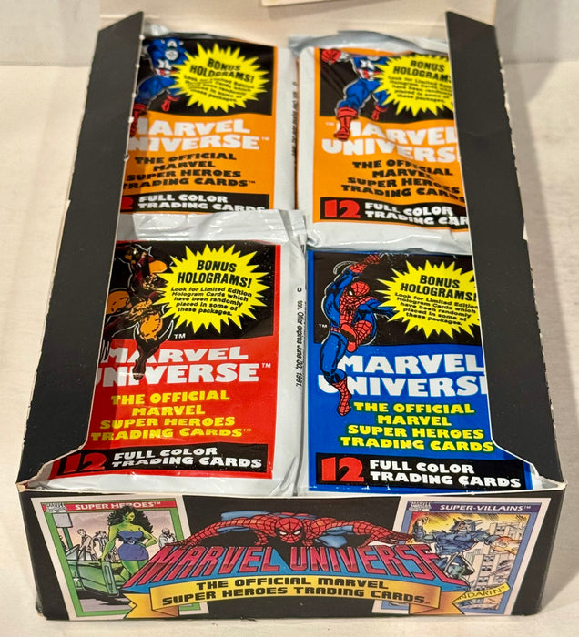 Marvel Universe Series I Super Heroes Trading Card Box 36 Packs Impel 1990 - TvMovieCards.com