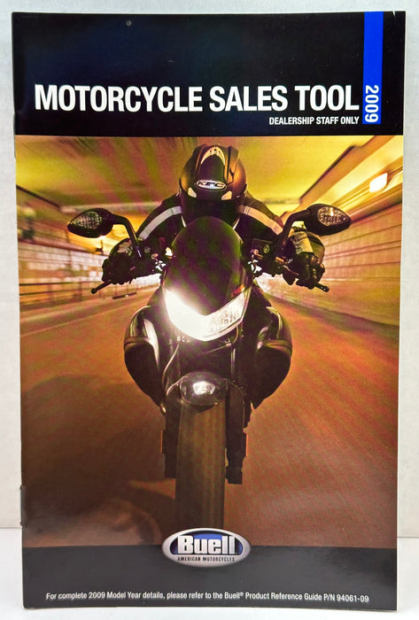 2009 Buell Motorcycle Dealer Dealership Staff Only Sales Brochure 1125R   - TvMovieCards.com