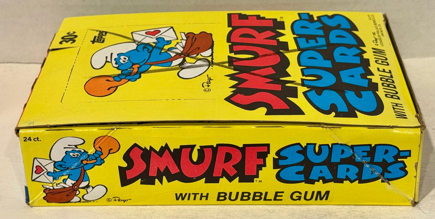 1982 Topps Smurf Supercards FULL 24 Pack Trading Card Wax Box - TvMovieCards.com