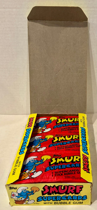 1982 Topps Smurf Supercards FULL 24 Pack Trading Card Wax Box - TvMovieCards.com