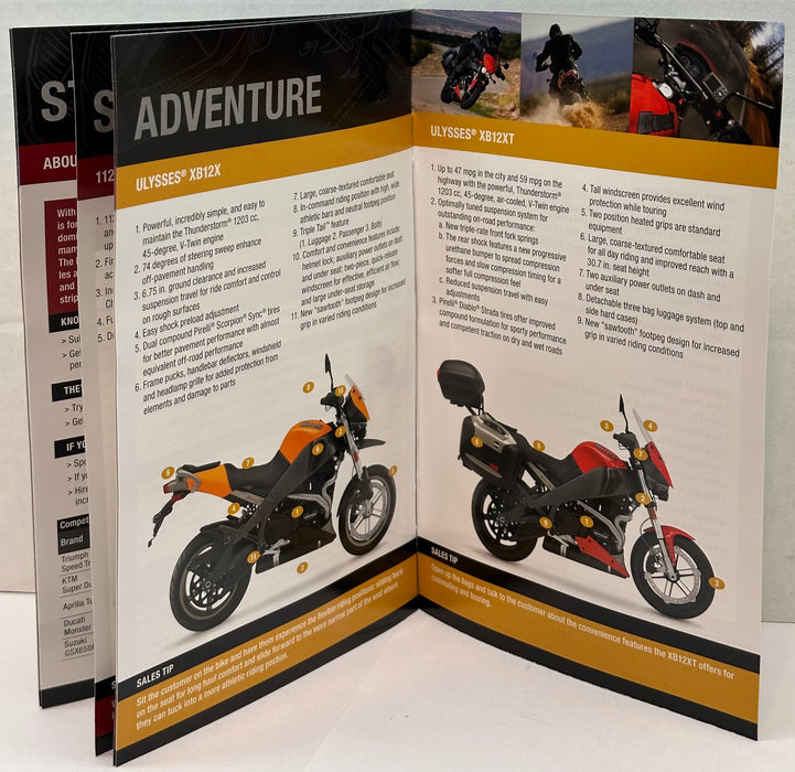 2009 Buell Motorcycle Dealer Dealership Staff Only Sales Brochure 1125R   - TvMovieCards.com