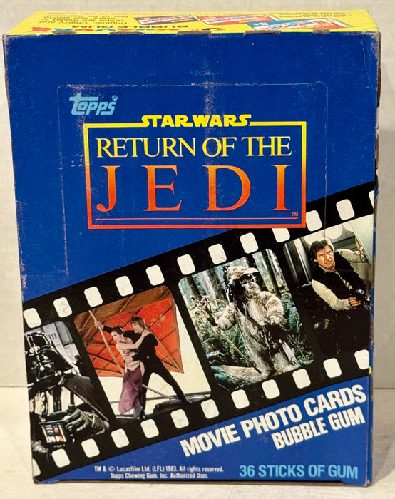 1983 Topps Star Wars Return of the Jedi FULL 36 Pack Trading Card Wax Box Nice - TvMovieCards.com