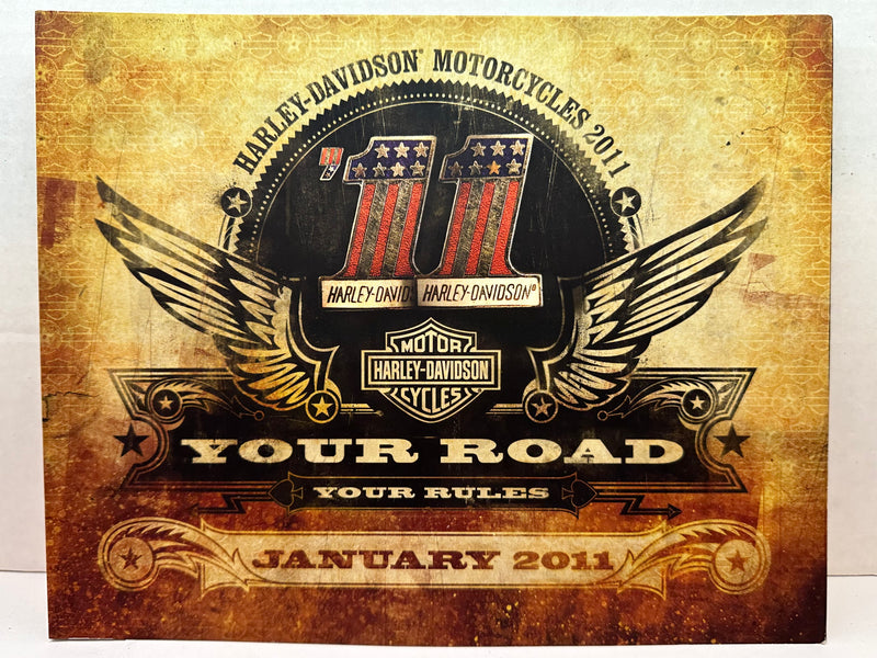 2011 Harley-Davidson Motorcycles Sales Brochure Catalog Electra Glide Tri Road - TvMovieCards.com